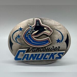 NHL Vancouver Canucks Pewter Belt Buckle